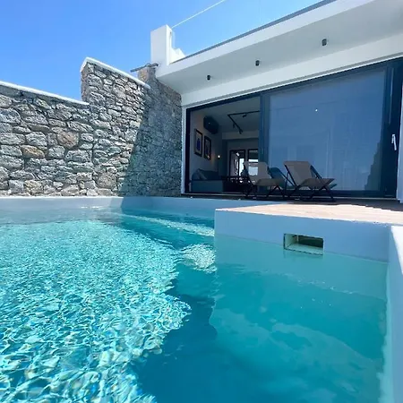 Luxury House With Private Pool At Elia Beach Mykonos Town Zewnętrze zdjęcie
