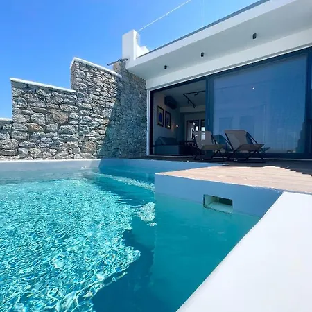 Luxury House With Private Pool At Elia Beach Mykonos Town Zewnętrze zdjęcie